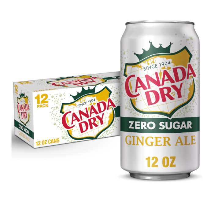 Canada Dry - 12 x 355ml : Rafraîchissement au Gingembre, Léger et Pétillant, Format Pratique pour Toute Occasion