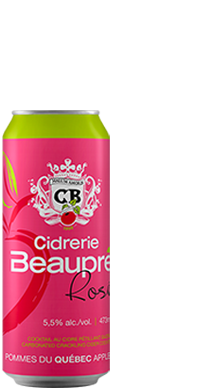 Cidre Beaupré Rosé - 473 ml : Un cidre québécois rafraîchissant et fruité pour toutes les occasions