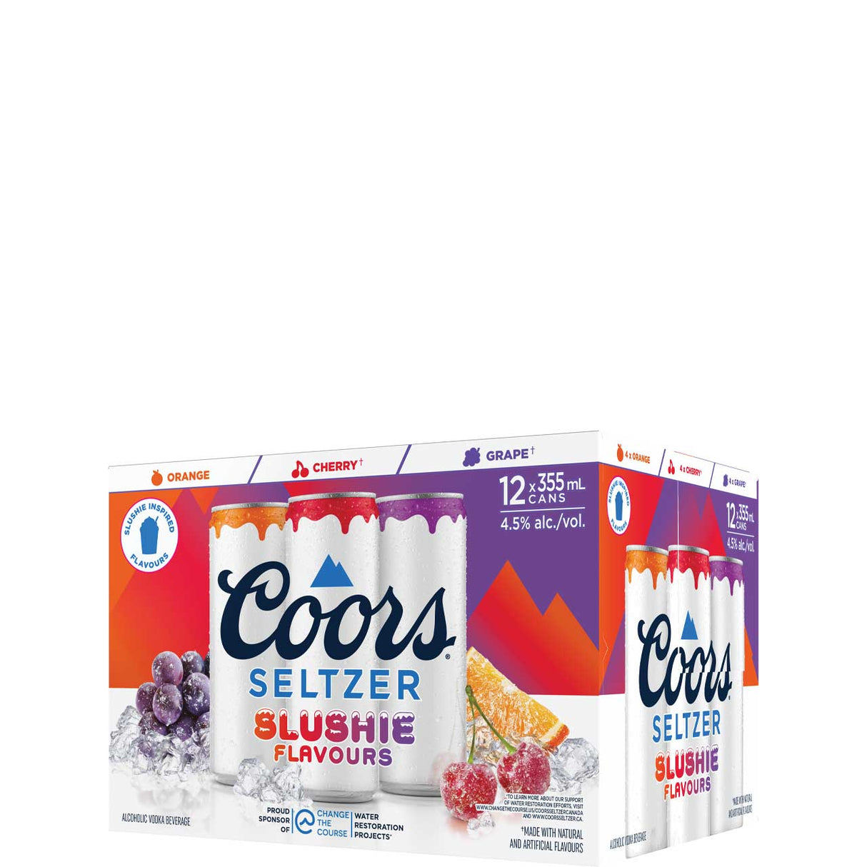 Coors Seltzer Slushie Variety Pack | 12 x 355 ml | Nostalgic Flavors