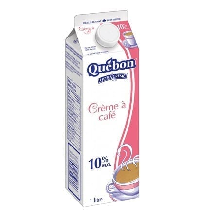 Crème à café 10% Québon 1L : La touche de gourmandise pour vos boissons chaudes