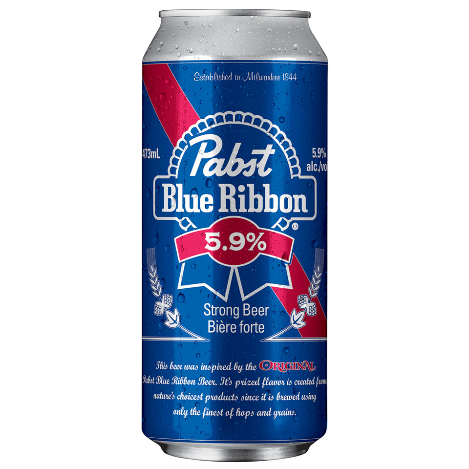 Pabst Blue Ribbon Dry  | La Lager Américaine Légère | 473 ml