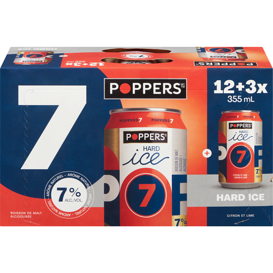 Poppers Hard Ice | La Révélation Citron-Lime | 6 x 355ml