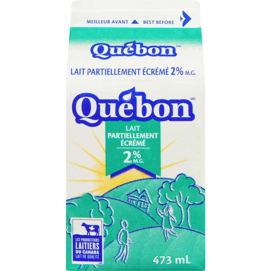 Lait Québon 2% - 473 mL : Le choix équilibré pour toute la famille
