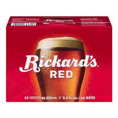 Rickard's Red | Bière rousse irlandaise classique | 12 x 355ml