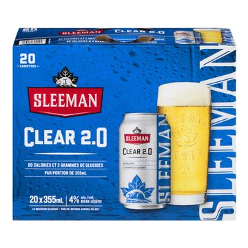 Sleeman Clear 2.0 | La Lager Légère Rafraîchissante | 20 x 355 ml