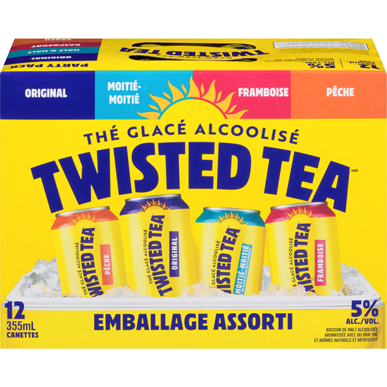 Twisted Tea Assorti | Un Voyage Gustatif | 12 x 355 ml