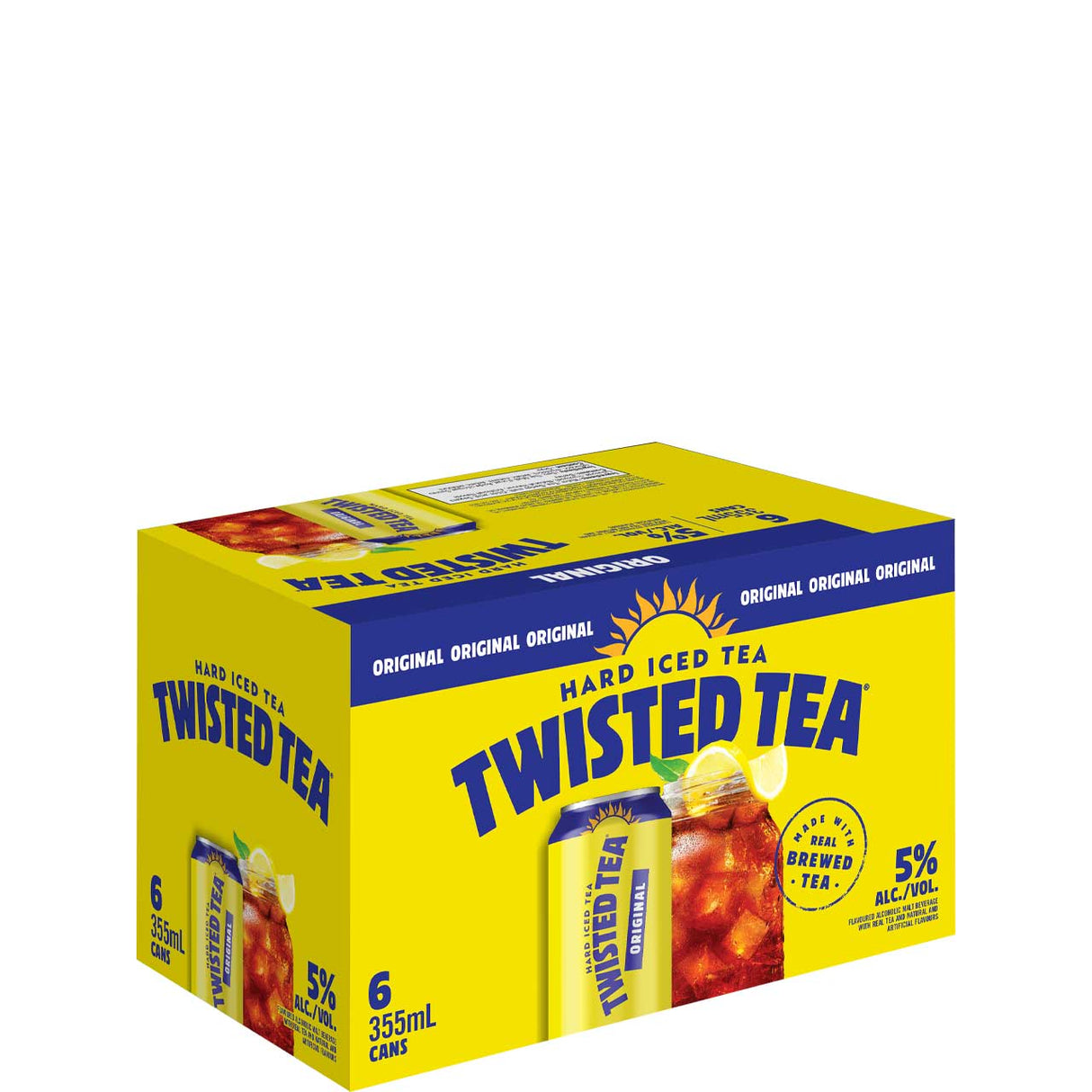 Twisted Tea Original | Le Thé Glacé Alcoolisé Classique | 6 x 355 ml