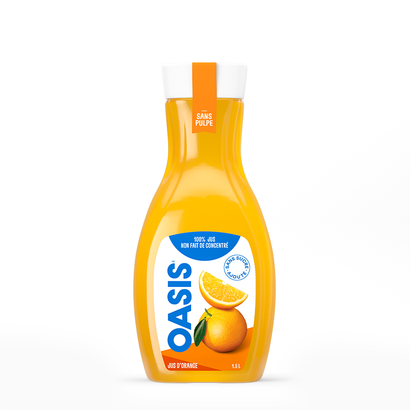 Oasis Jus d'Orange Sans Pulpe | Le Classique Rafraîchissant | 1.5 L