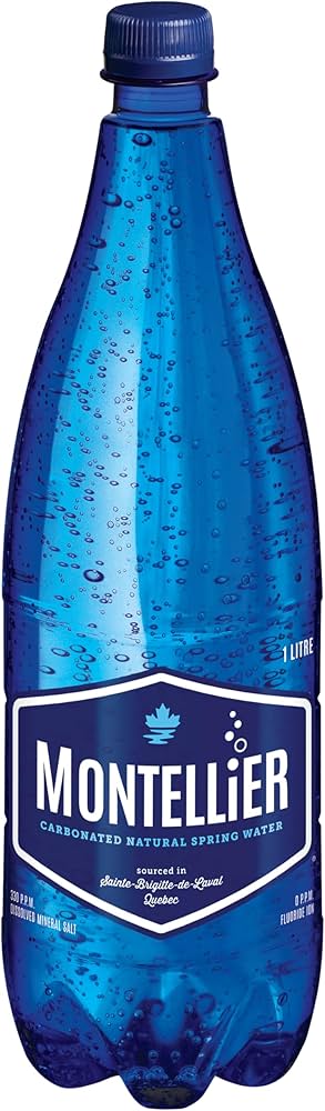 Montellier Original - 1L : Une eau minérale naturelle gazeuse, pure et rafraîchissante, pour une hydratation pétillante au quotidien