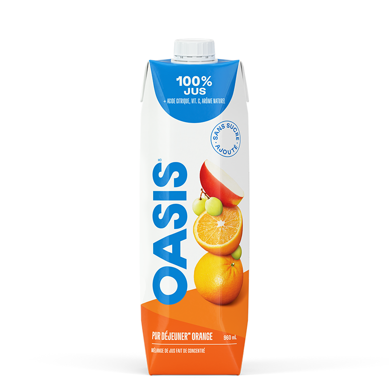 Oasis Jus d'Orange Pur Déjeuner 960 ml : Le soleil dans un verre