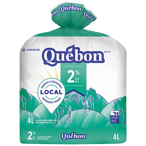 Lait Québon 2% - 4L : Le choix équilibré pour toute la famille