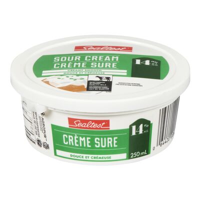 Crème sure Sealtest 14% - 250 ml : L'ingrédient secret pour des plats savoureux et crémeux