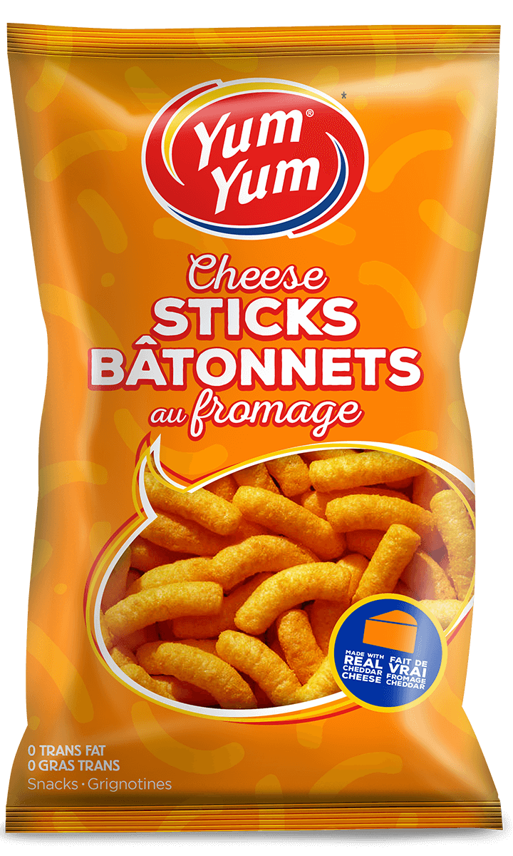 Yum Yum Bâtonnets au fromage - 270g : Une collation croustillante et fromagée pour les amateurs de saveurs intenses